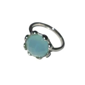 Chalcedony Ring Soft Blue Size 7